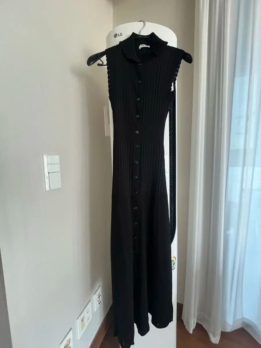 SANDRO(サンドロ) ベルベットリブ ニット ワンピース 36 新品