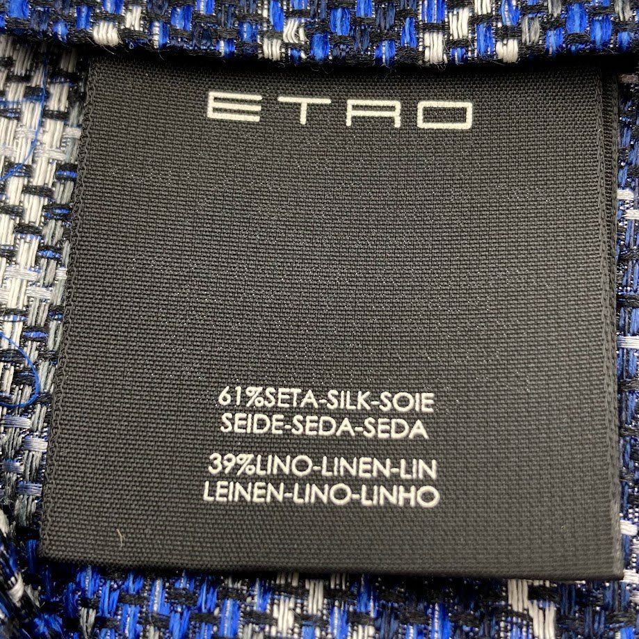 ETRO　エトロ ネクタイ チェック柄