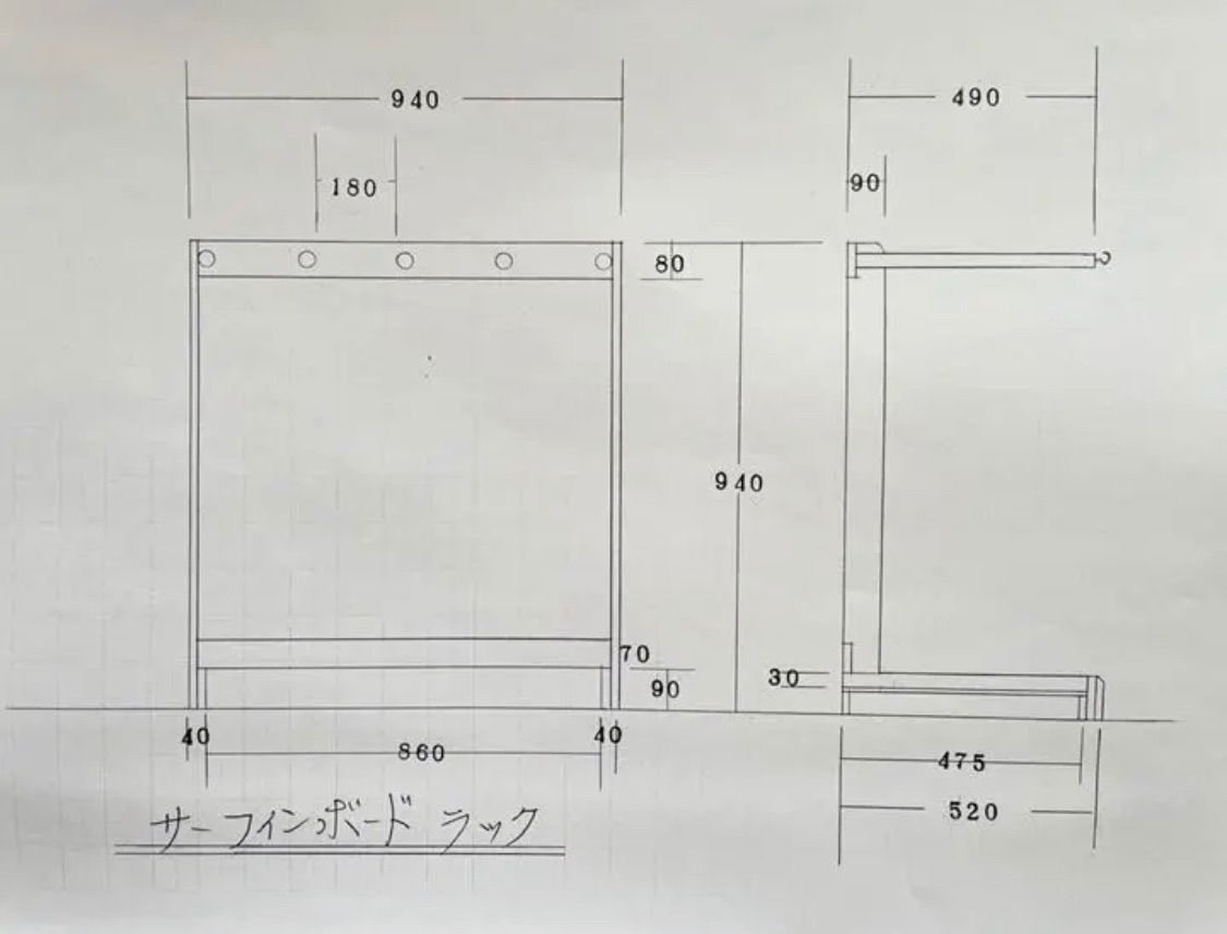 大工が作った本気のサーフボードラック - その他