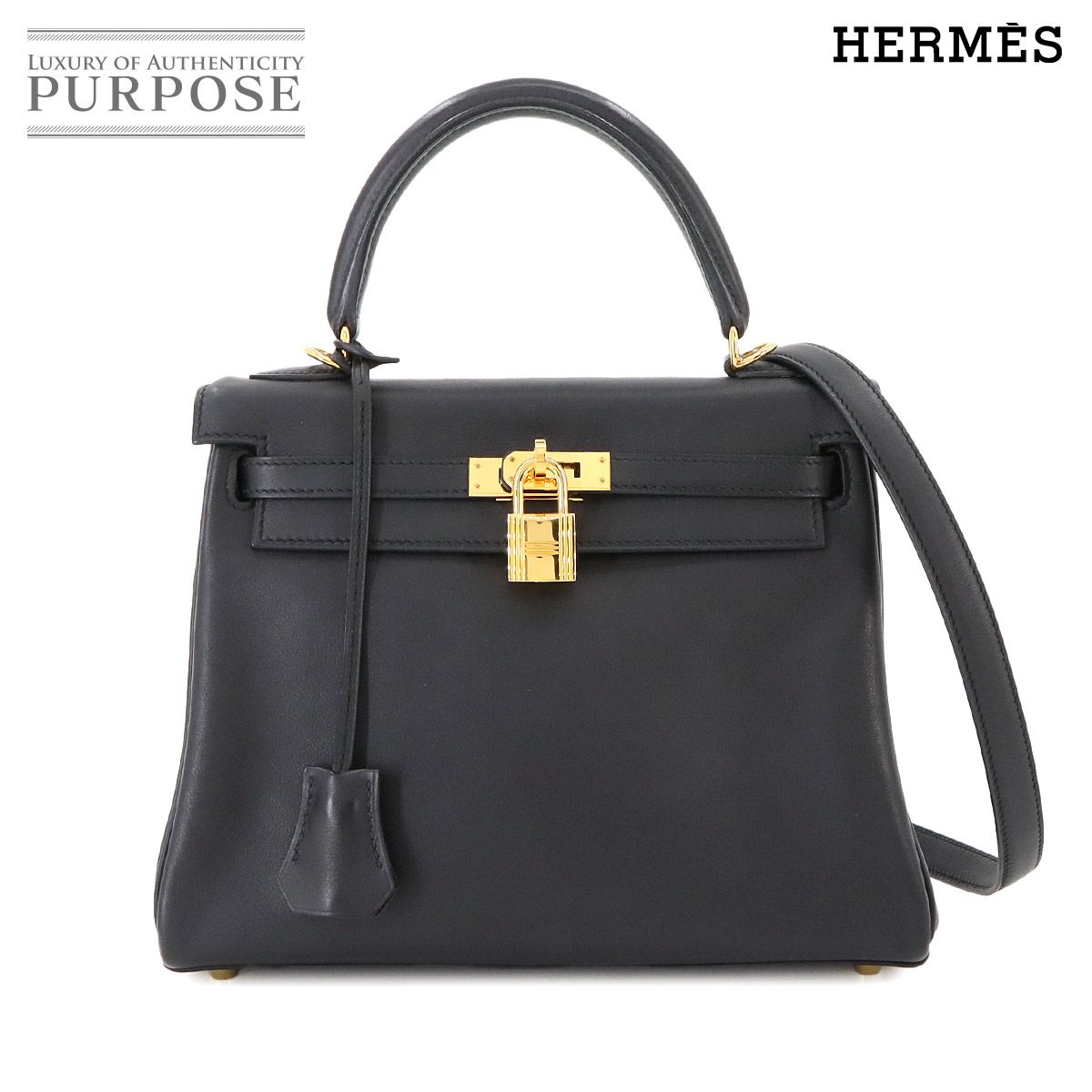 新品同様 エルメス HERMES ケリー 25 2way ハンド ショルダー バッグ 