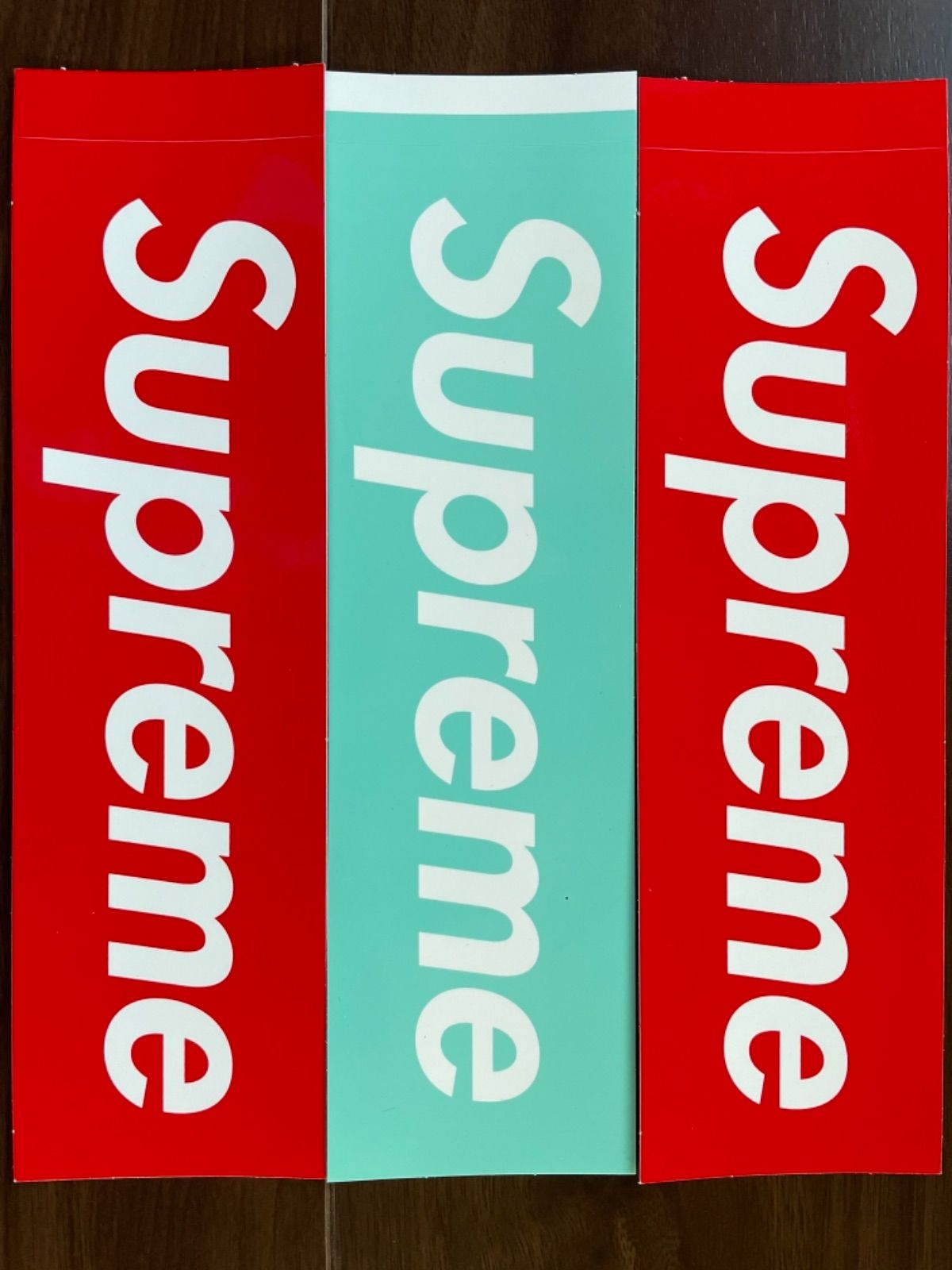 supreme  Box logo  ティファニー　ステッカー　5枚 supreme Tiffany Box logo ステッカーセット - メルカリ