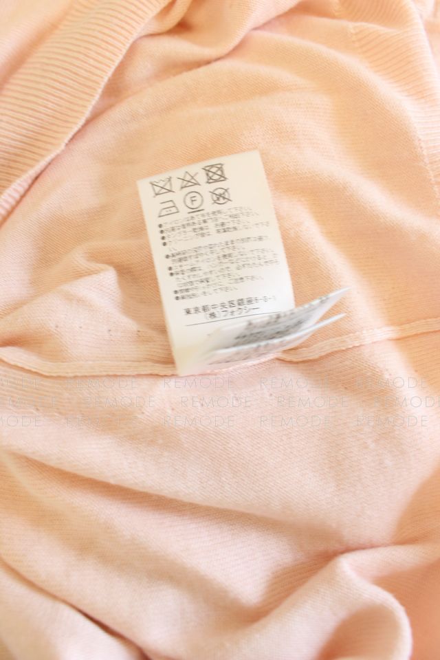 FOXEY｜シフォンリボンスリーブニットプルオーバー