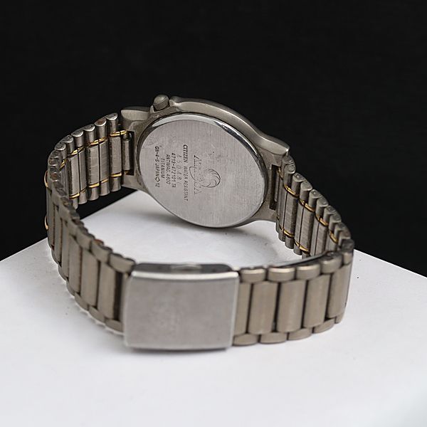 chitan 様 シチズン アテッサ 4713-472101 チタン QZ 白文字盤 デイト メンズ