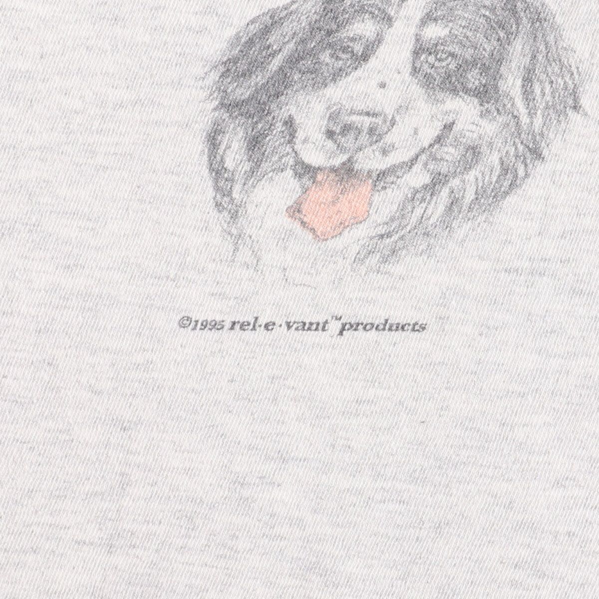 90年代 rel e vant products 総柄 犬柄 アニマルプリントTシャツ USA製