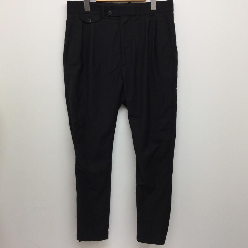 ALMOSTBLACK オールモストブラック その他ボトムス 18SS-P005 TROUSERS PANTS ウールライク テーパード トラウザーズパンツ イン2タック 裏ジップ