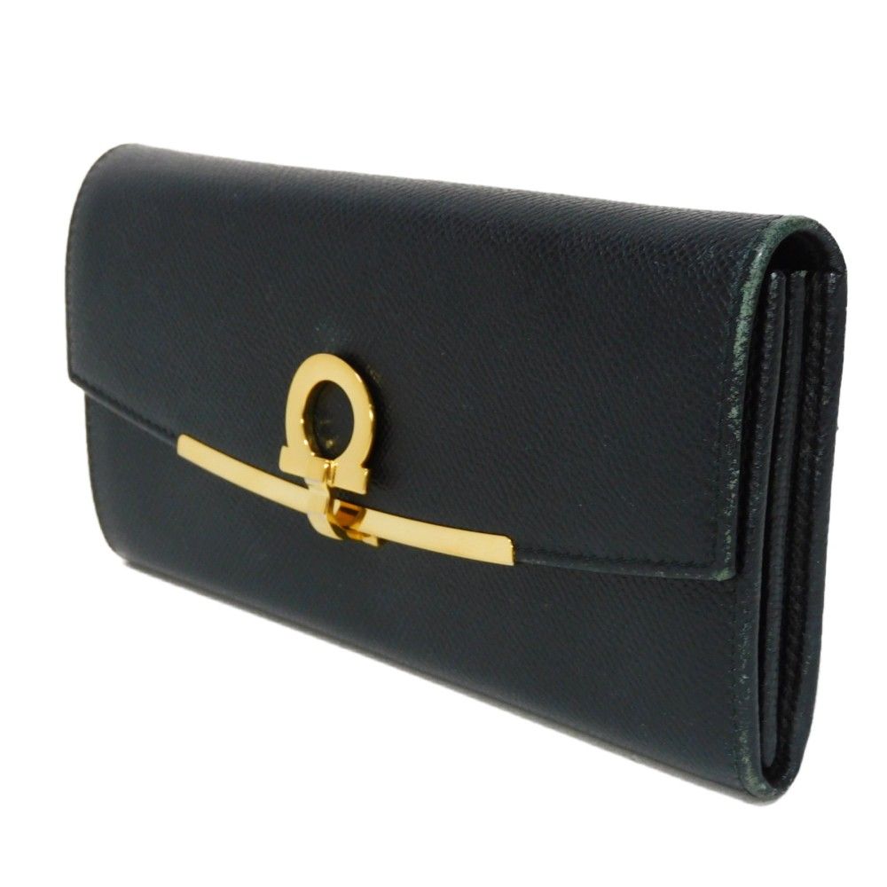 Ferragamo クラッチバッグ 黒と金のストライプ 【公式通販】