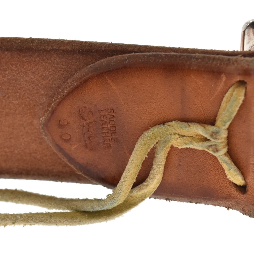 goro's (ゴローズ) 4cm可動式角バックルベルト 印台ずれ サドル