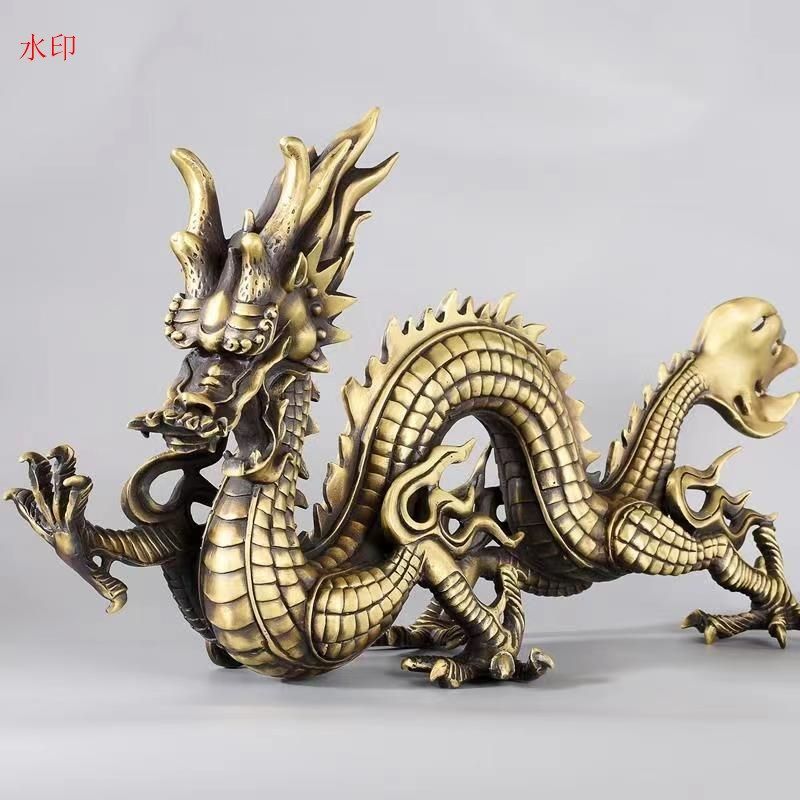 龍の置物 風水グッズ 五本爪 龍 竜 真鍮 龍神 ドラゴン アイテム パワースポット 干支　辰年 開運 金運 財産運 出世