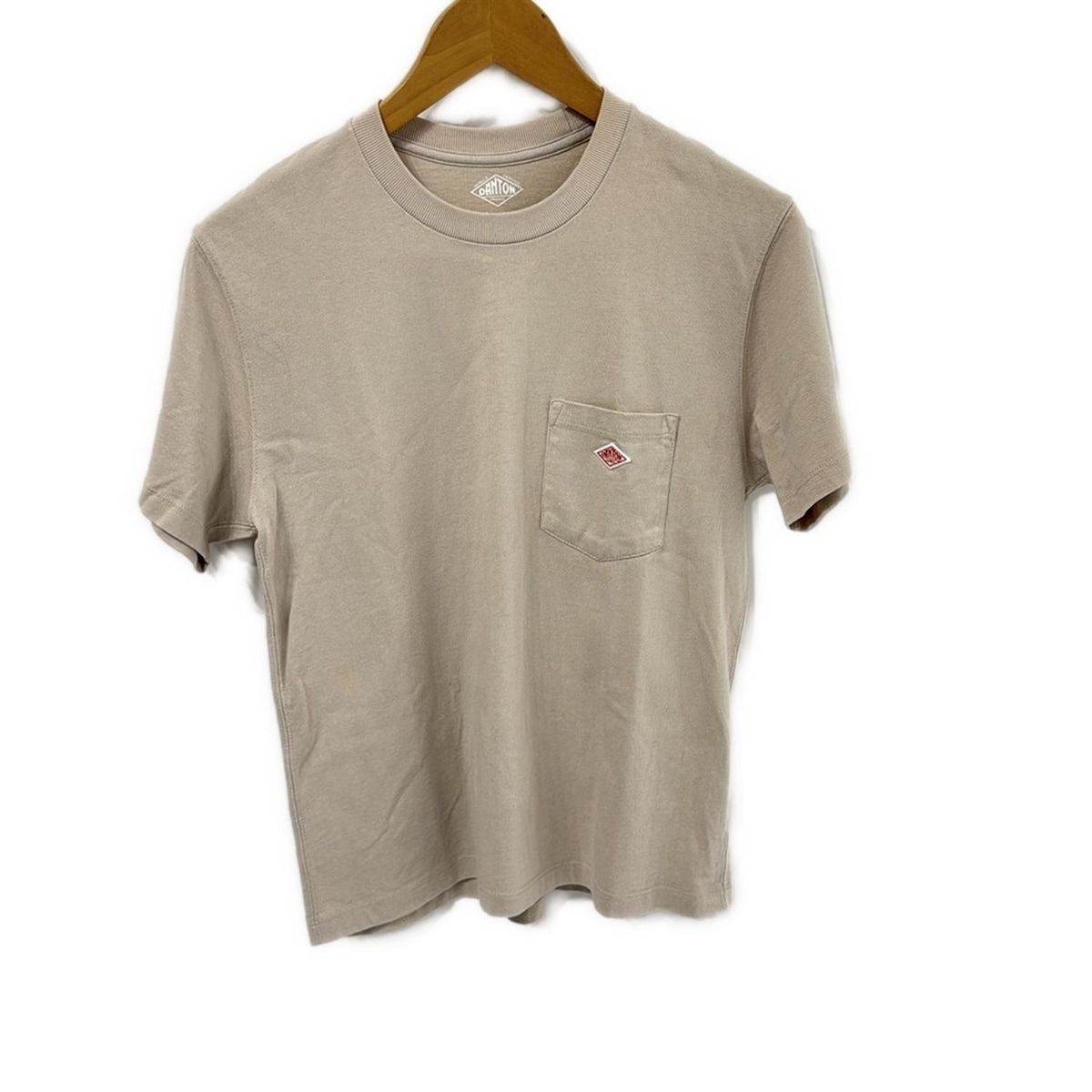 DANTON ダントン 半袖Tシャツ サイズ34 S レディース - ベージュ クルーネック