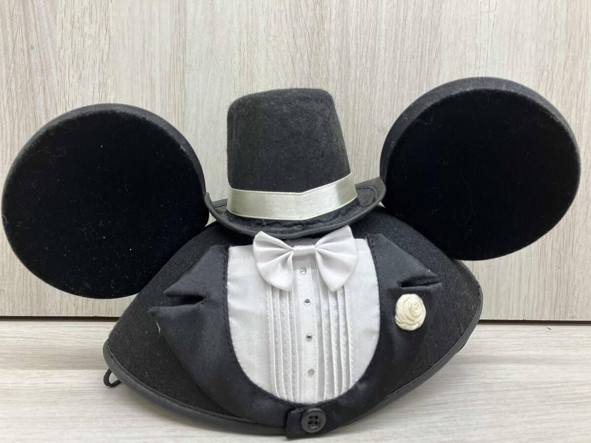Disney Parks wedding タキシード&ティアラ イヤーハット サイズ56cm ウエディング 現状品