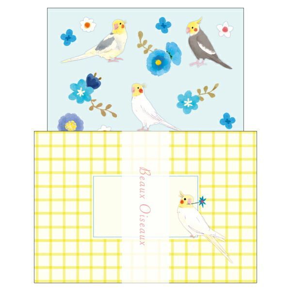 まとめ オリエンタルベリー ミニレター オカメインコ Beaux Oiseaux ML-7693 ×30セット