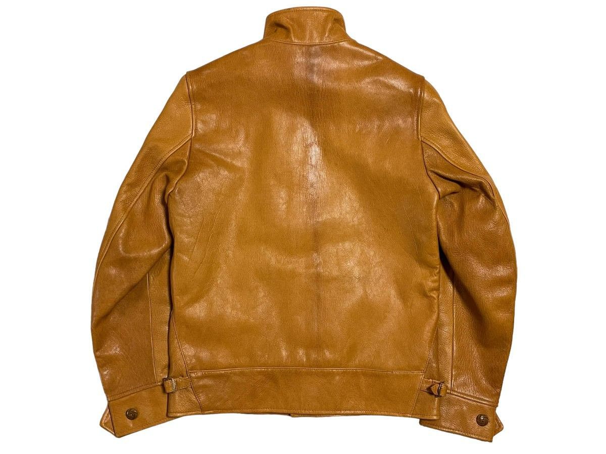 34 キャメル WEST RIDE WESTRIDE ウエストライド WATSONVILLE LEATHER COAT ワトソンビル レザーコート  ジャケット ゴートレザー 山羊革 - メルカリ