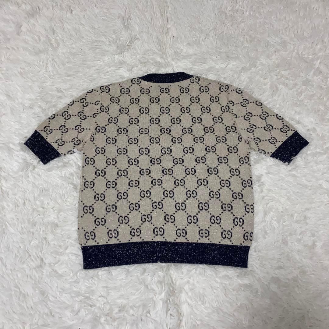 【極美品】GUCCI 半袖ニット GGラメ ジャカード 定価16万 極美品】GUCCI 半袖ニット GGラメ ジャカード 定価16万 - メルカリ