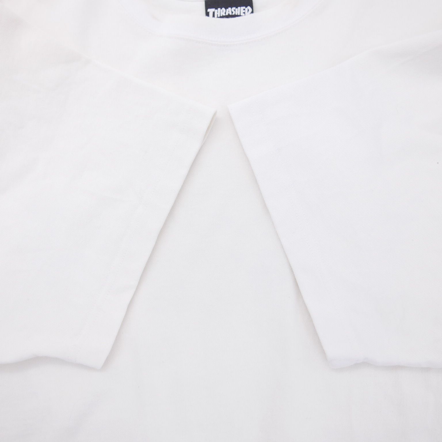 21SS THRASHER for RHC Ron Herman スラッシャー ロンハーマン Logo Tee 半袖カットソー バック ロゴプリント  ポケット Tシャツ 白WHITE L - メルカリ