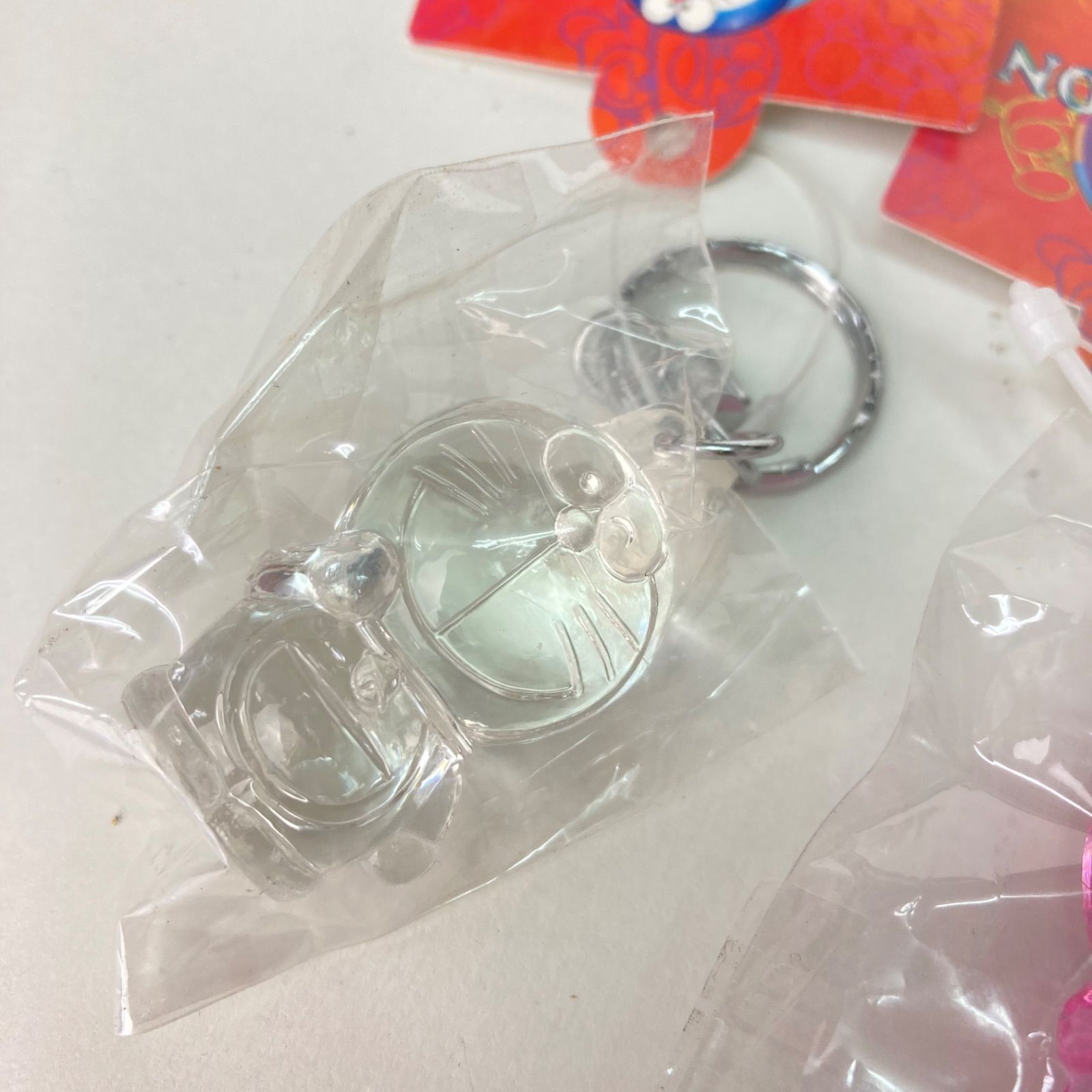 M0804C ドラえもん クリスタル人形 キーホルダー 5個 まとめ エポック