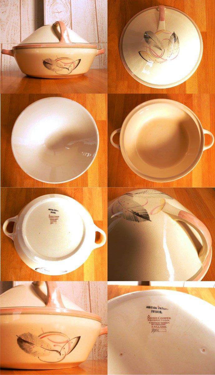 キッチン・食器 アンティーク 食器 チュリーン 蓋つきボウル Susie