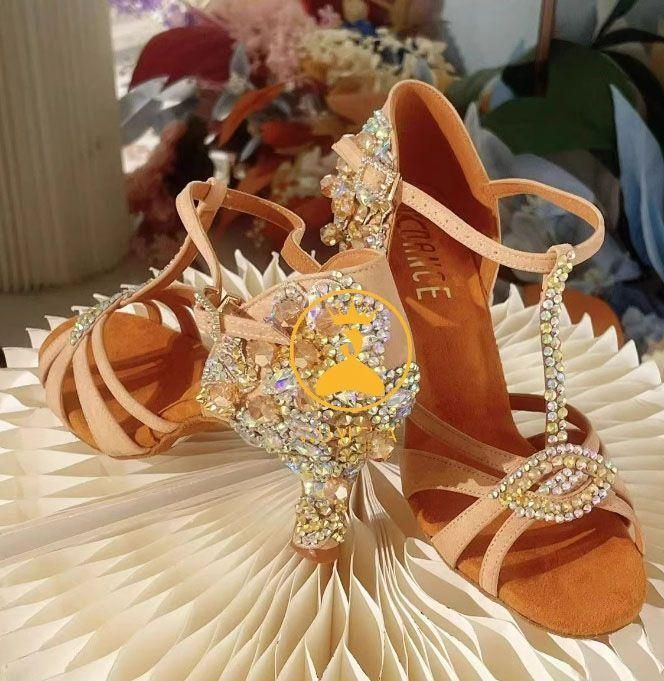 社交ダンス ラテンシューズ ストーン 22.5?~25.0? オーダーメイド