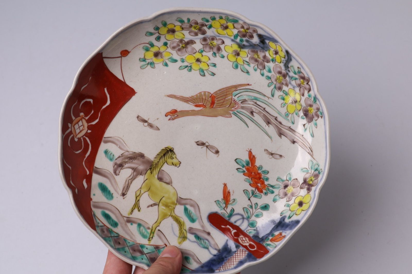 アンティーク 伊万里飾皿 鳳凰 1客 アンティーク 伊万里飾皿 鳳凰 1客