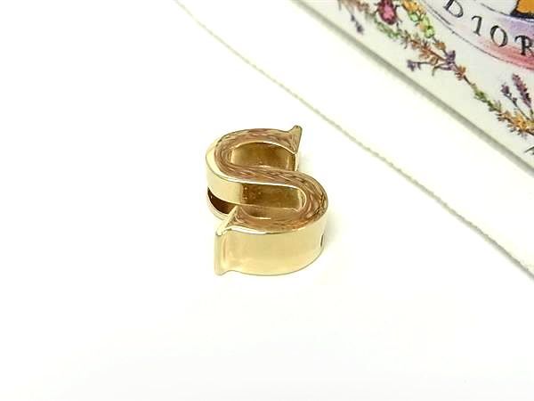 ChristianDior クリスチャンディオール My ABCDior バッジ S チャーム メンズ レディース ゴールド系 FM2907
