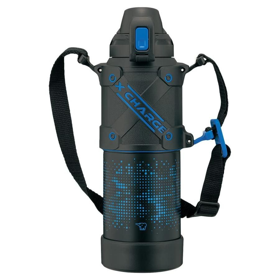 象印マホービン ZOJIRUSHI 水筒 シームレスせん スポーツタイプ 大容量 1.0L 直飲み ステンレスクールボトル ブルーブラック せんと