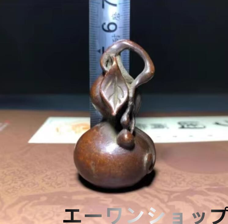 実心 古銅 手作り ひょうたん 功夫茶道 純銅 茶寵 香立て 実心 古銅 手作り ひょうたん 功夫茶道 純銅 茶寵 香立て