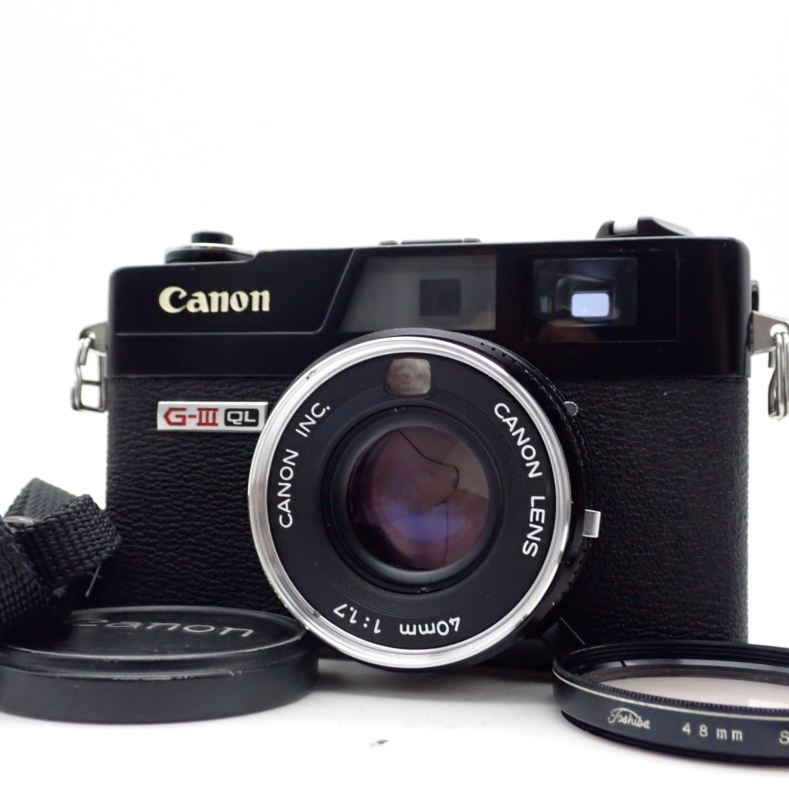 フィルムカメラ CANON Canonet QL17 G-III G3 40mm f1.7 美品 Canon Canonet QL17 G-Ⅲ G3 ブラックペイント 40mm f1.7