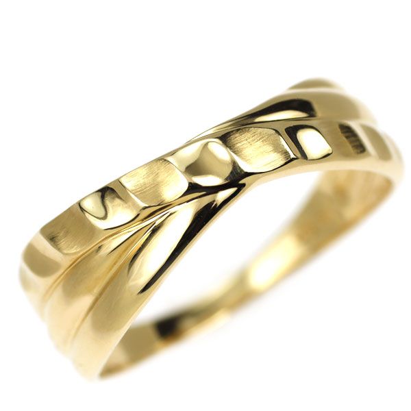 11 ファッション K18YG デザイン リング