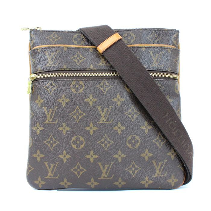 ルイヴィトン LOUIS VUITTON モノグラム ブラウン 茶 ポシェット