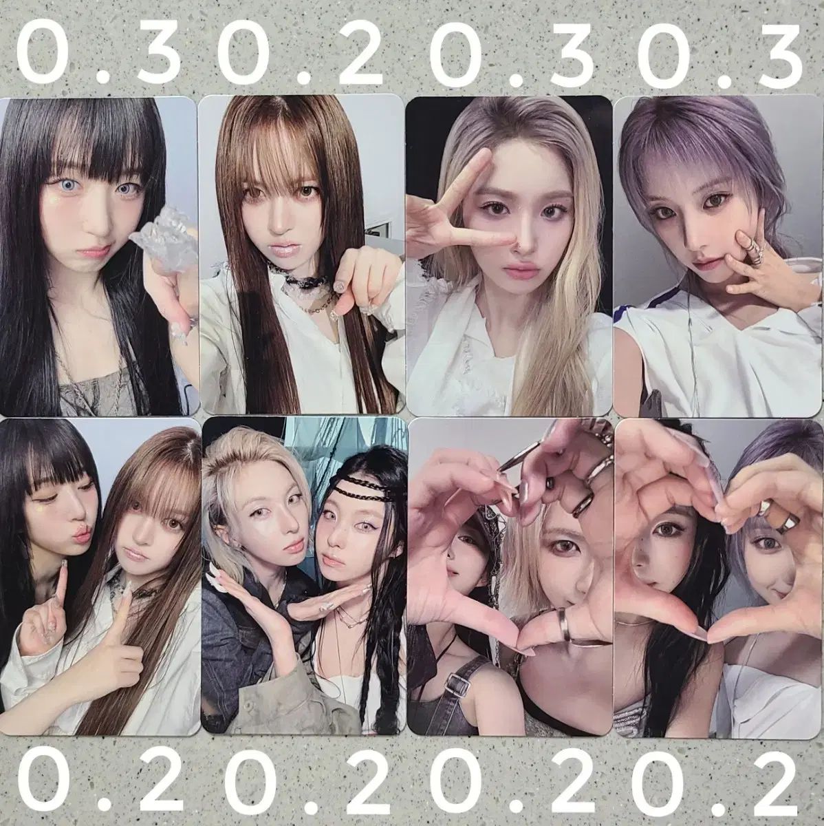 nmixx forward makestar 上海ゲ－ムサイン会 6枚セット nmixx forward makestar 上海サイン会 特典 6 枚セット NMIXX