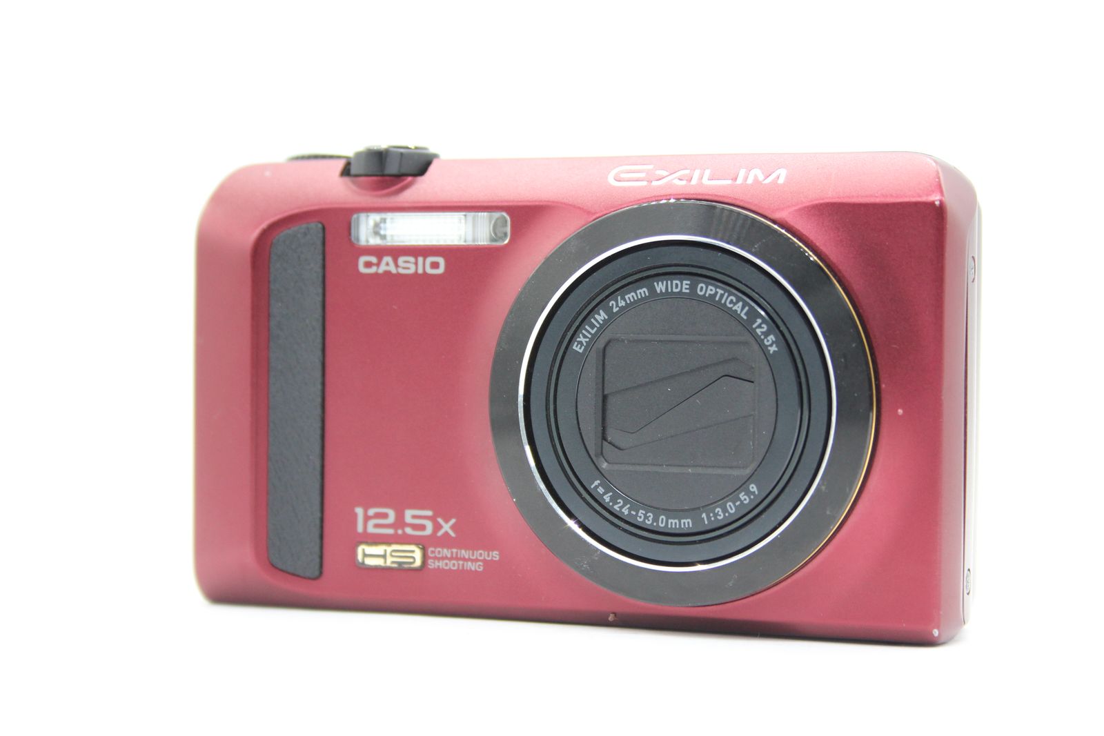 返品保証】 カシオ Casio Exilim EX-ZR300 レッド 24mm Wide 12.5x