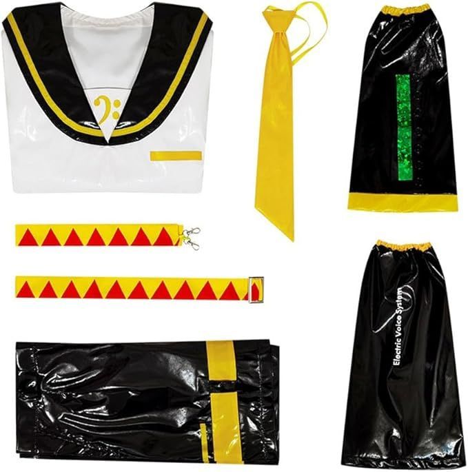 鏡音 リン・鏡音レン コスプレ衣装 PUパテントレザー JK 制服 高品質