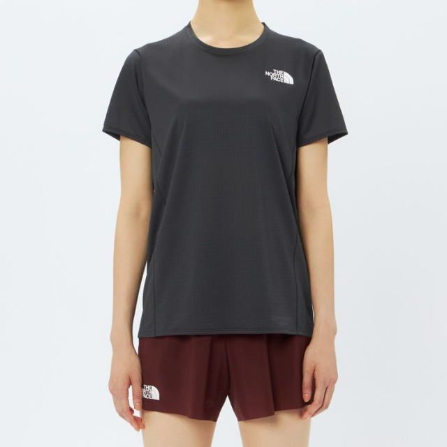激レア THE NORTH FACE ザノースフェイス 半袖Tシャツ S|S Dry Dot Light Crew NTW12588 レディース ブラック ショートスリーブ ドライドットライトクルー カットソー トレラン トレイルランニング マラソン ランニン