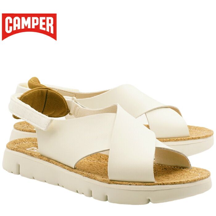 CAMPER Oruga カンペール オルガ White オフホワイト サンダル クロスストラップ フラット
