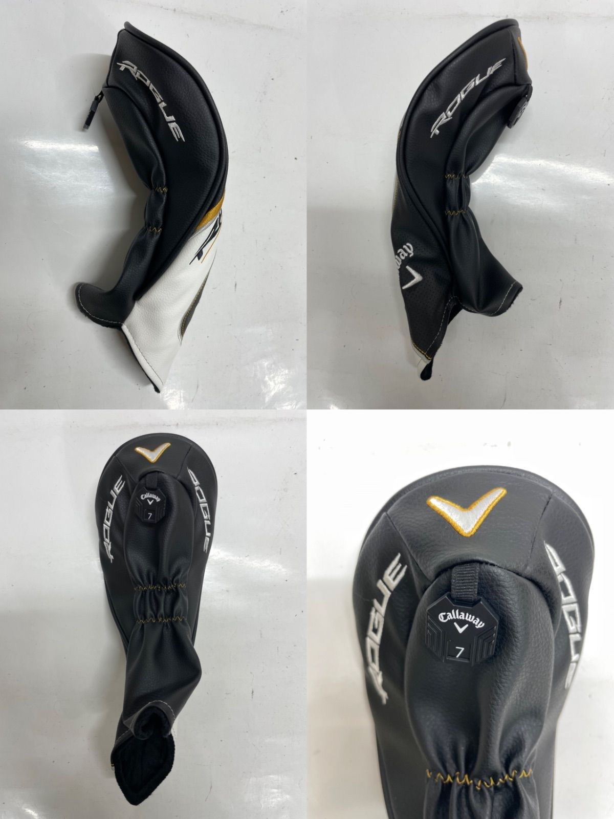 ヤッチンヘッドカバー セット ホワイト 1W 3W 5w UT マレット JONES Sports ジョーンズ ゴルフ GOLF ヘッドカバー