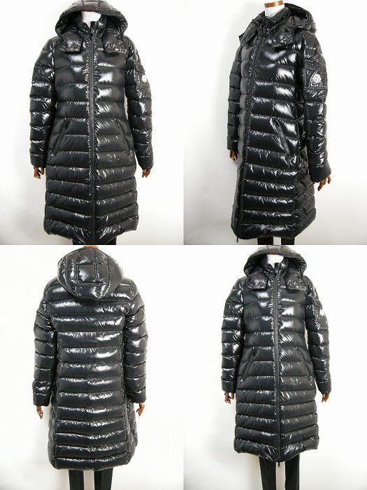 サイズ0■新品 本物■モンクレールMOKAフード付きダウンコート 黒 レディース MONCLER モンクレール Moka ダウンコート ジャケット レディース