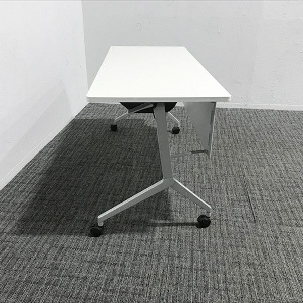 フラップ式会議テーブル リーフライン コクヨ ホワイト