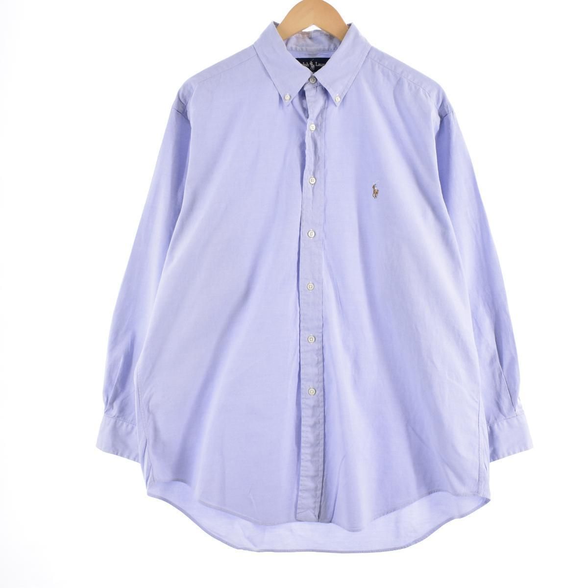 古着 ラルフローレン Ralph Lauren YARMOUTH 長袖 オックスフォード ボタンダウンシャツ メンズXL/eaa321048