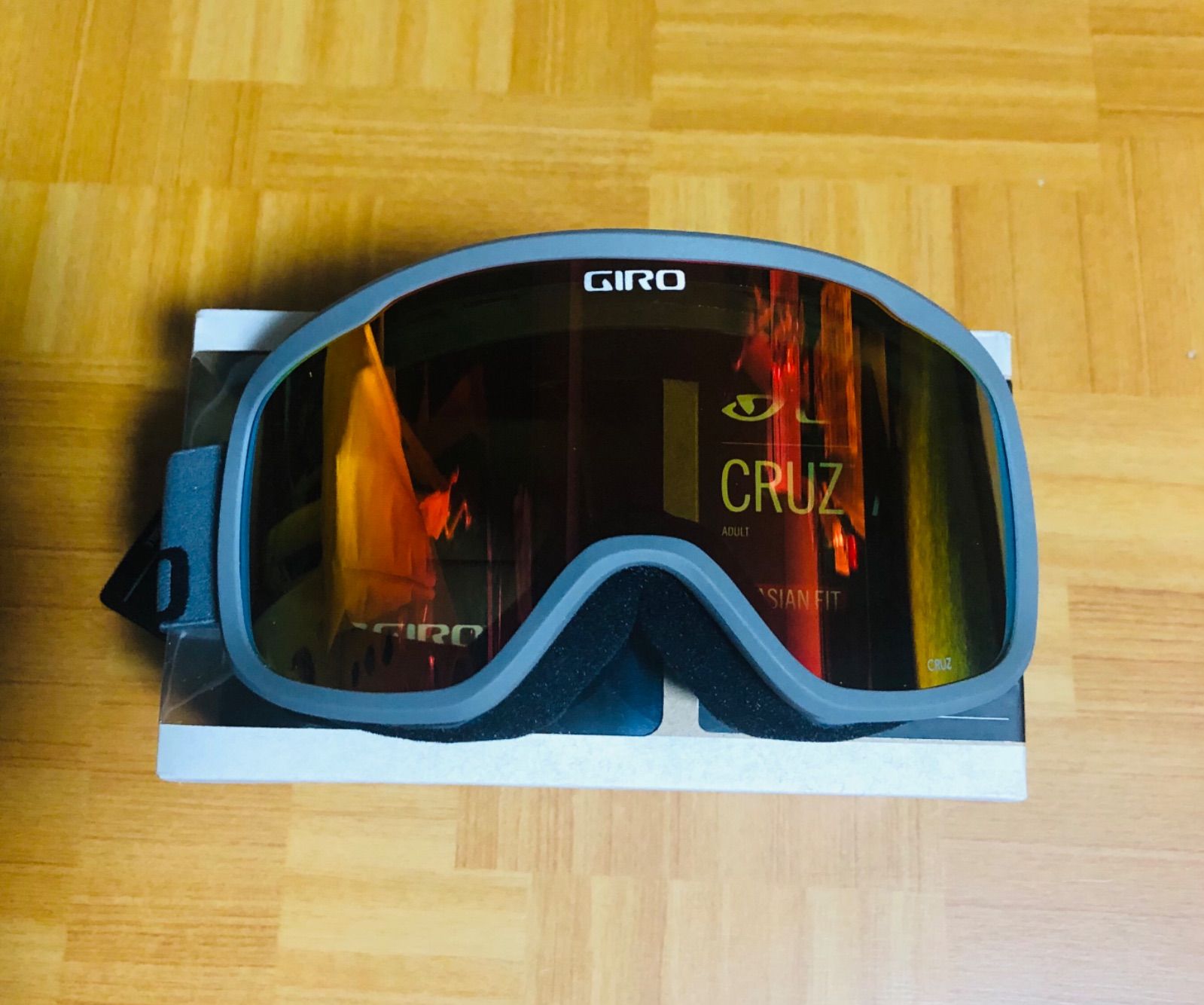 新品☆GIRO CRUZ GREYWORDMARK 全天候レンズ メガネOK