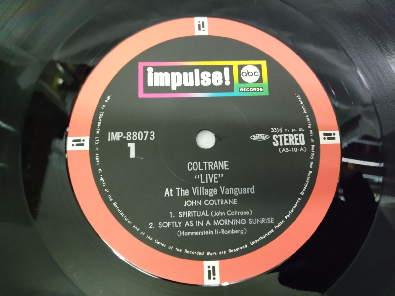 LPレコード429】LIVE AT THE VILLAGE VANGUARD／ライブ・アット
