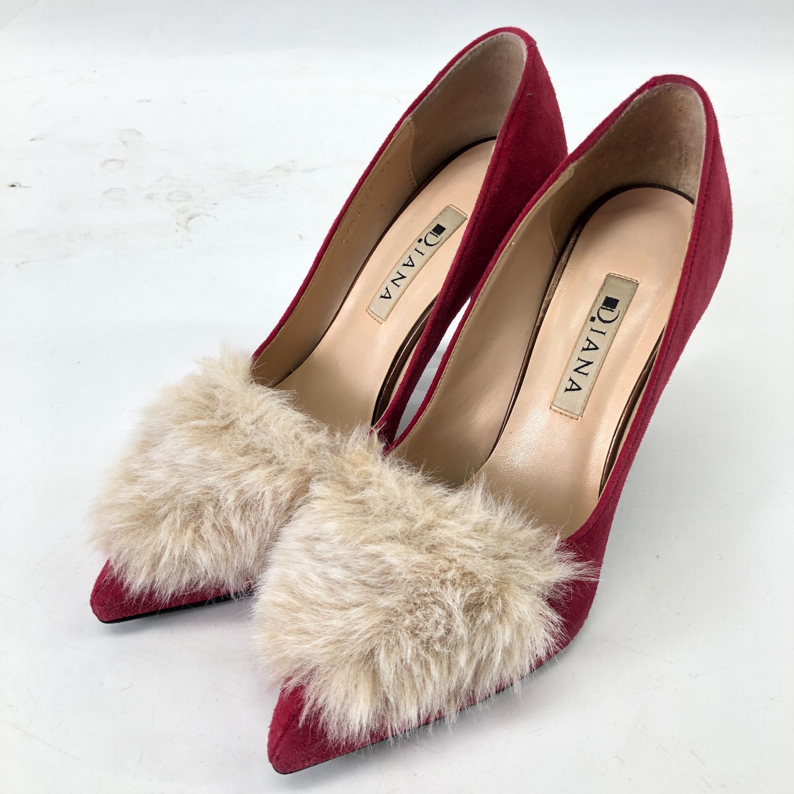 【新品】DIANA ダイアナ　ハイヒール　23センチ　淡い桜ピンク　ビジュー　G 新品】DIANA ダイアナハイヒール23センチ淡い桜ピンクビジューG
