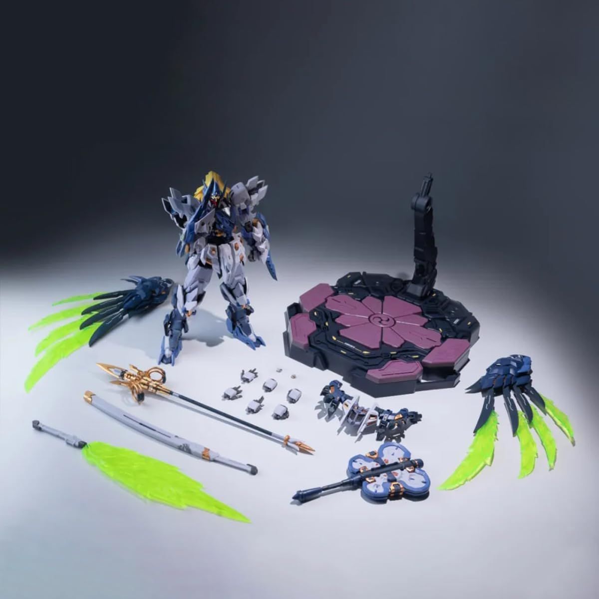 新品 銘匠伝 x SUNDAY HOBBY 天狗判官 義経 1/100 メカ プラモ 可動