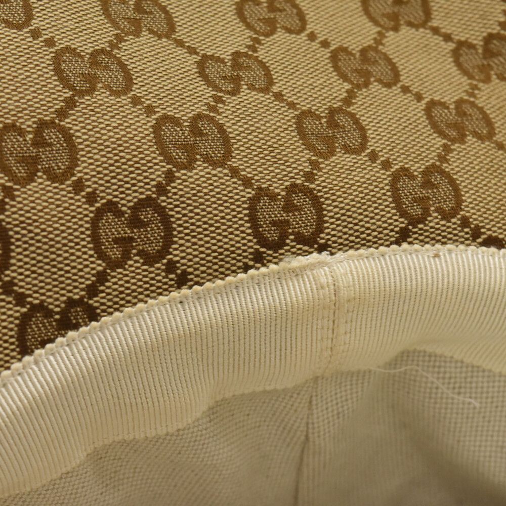 GUCCI グッチ GG Logo Oversized Bucket Hat Beige / Brown GG Canvas Fedora | GUCCI® SG