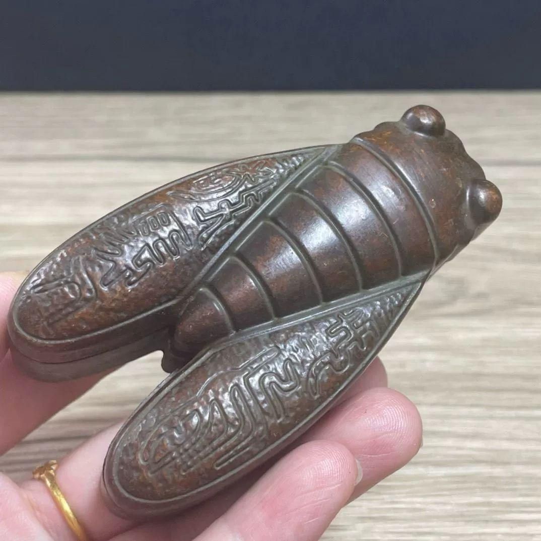 銅器  墨箱  書道具 文房具 現代工芸品  美術品 置物 姚華蘭亭序墨匣 墨盒 文房四宝 書道具 文房具 現代工芸品 美術品