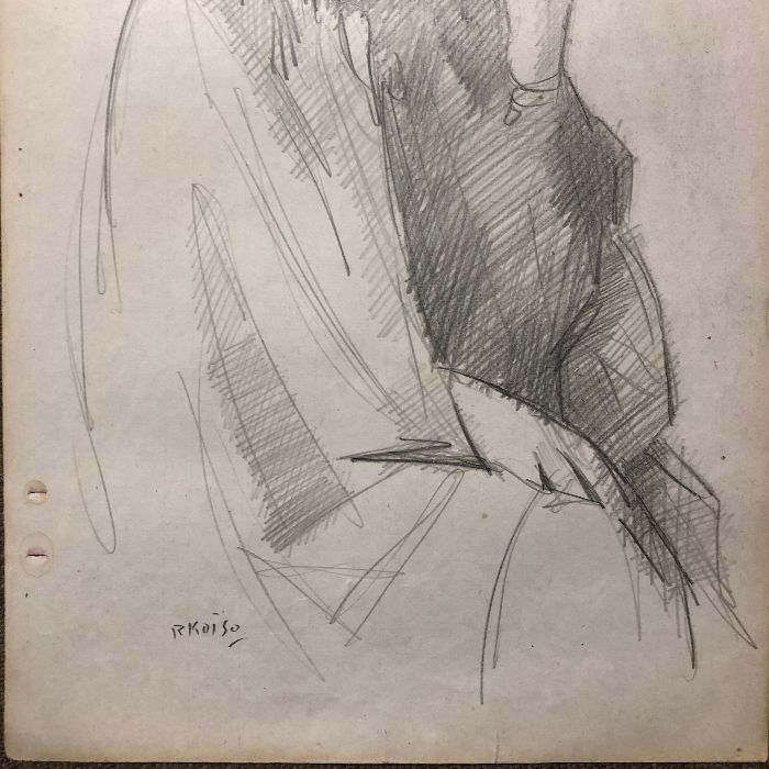 小磯良平 デッサン画 4号大 紙本 鉛筆 1974年制作 蔵出 小磯良平 デッサン画 4号大 紙本 鉛筆 1974年制作 蔵出 - メルカリ