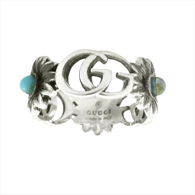 GUCCI グッチ ダブルG マザーオブパール フラワー リング 指輪 11号 GUCCI グッチ ダブルG マザーオブパール フラワー リング 指輪