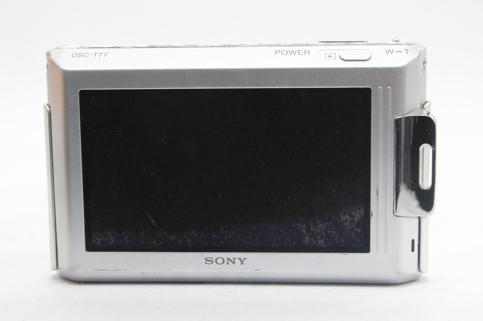 SONY 【返品保証】 ソニー SONY Cyber-shot DSC-T77 4x バッテリー付き コンパクトデジタルカメラ s8139