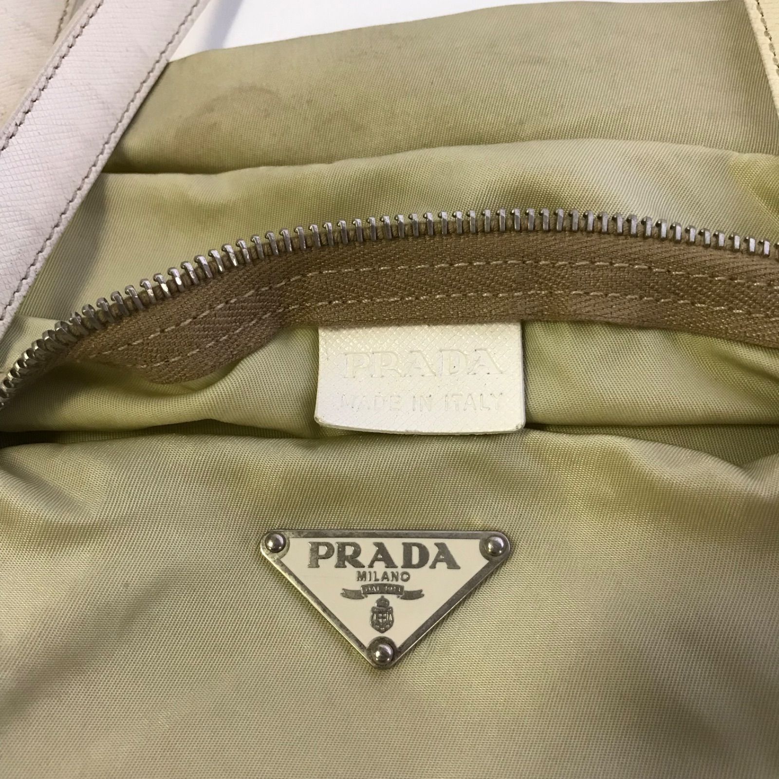 PRADA ボストンバッグ オリーブグリーン PRADA プラダ ボストンバッグ ナイロン オリーブ 薄緑 トラベル