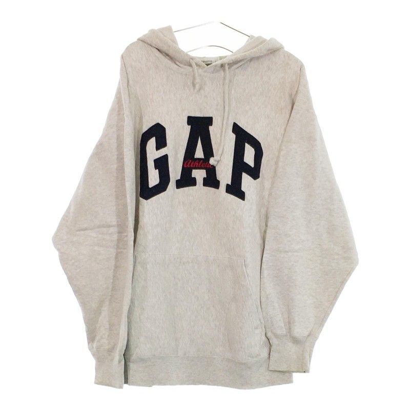 メンズS GAP パーカー 長袖パーカー グレー ロゴ付き カジュアル