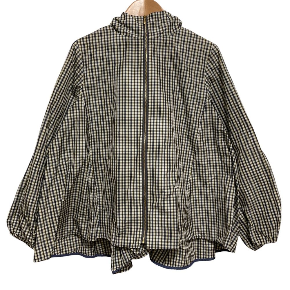yori チェックパーカー　⭐︎美品⭐︎ yori ヨリ ギンガムチェックパーカー フリーサイズ 美品 - メルカリ