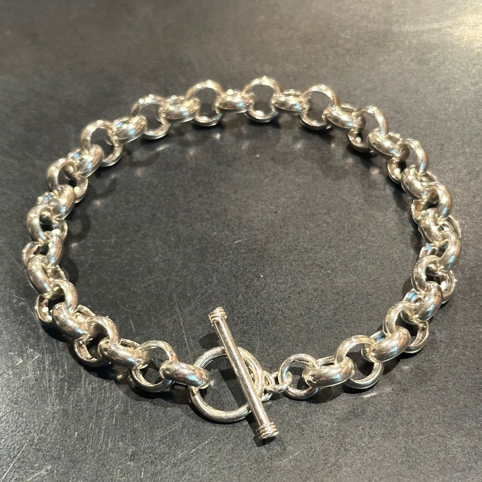 SILVER925 ROLLCHAIN MANTEL BRACELET/シルバー